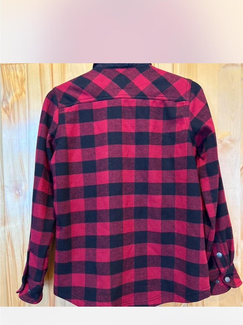 Orvis Red and Black Buffalo Plaid Soft Shirt Jacket - Picture 2 of 6